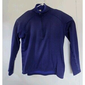 Vintage Patagonia Sweater Mens Medium M's R.5  Blue Polartec 1/2 Zip Made USA